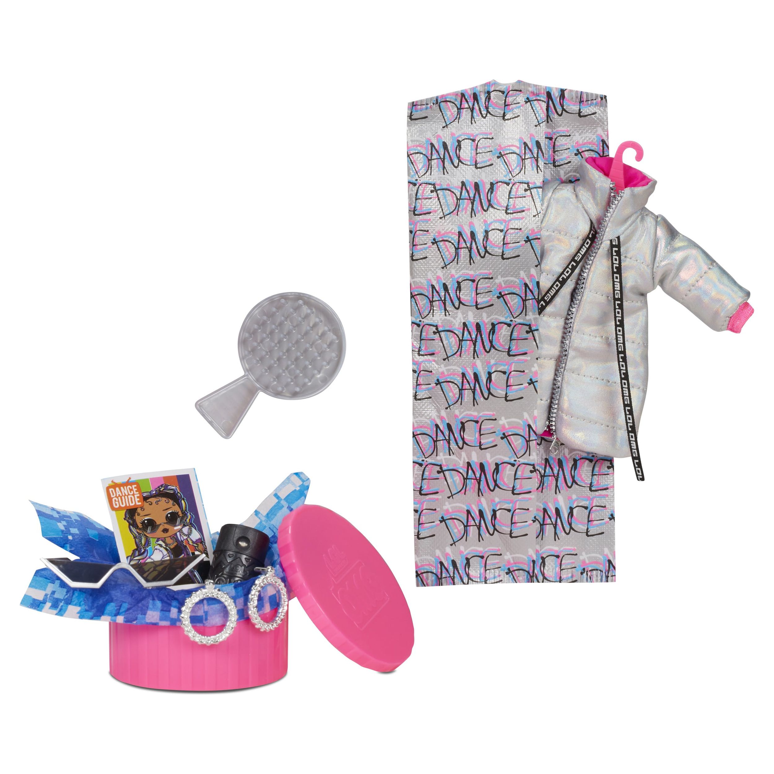 LOL Surprise OMG Dance Dance Dance B-Gurl Fashion Doll With 15 Surprises Including Magic Blacklight, Shoes, Hair Brush, Doll Stand and TV Package - For Girls Ages 4+ - image 3 of 7