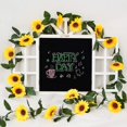 thumbnail image 2 of Paquete de 3 guirnaldas de girasoles artificiales, vid de girasol de seda, flores artificiales con hojas verdes para decoración del hogar, mesa de boda, 2 of 5