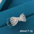 thumbnail image 5 of K-KED Gorgeous Cubic Zircon 925 Silver Filled Rings Women Wedding Delicate Jewelry Sz 6-10-10, 5 of 6