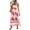 Hot Pink-A5, variant on Women's Summer Beach Vacation Dresses 2025 Blue and White Floral Long Maxi Sundresses Black XL