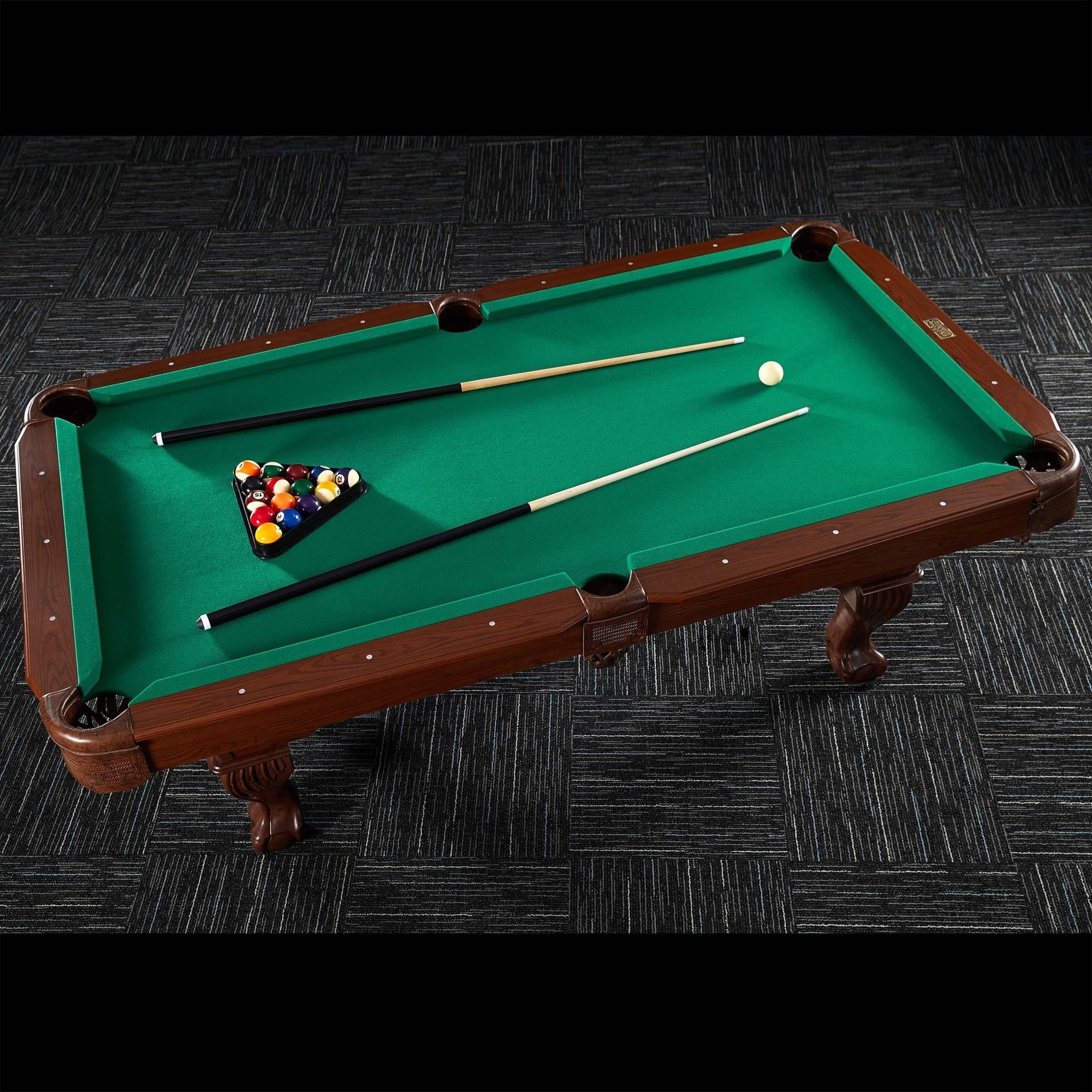 Barrington 90" Ball Claw Leg Billiard Pool Table Bonus Cue Rack n Dartboard Set 821735300063 eBay