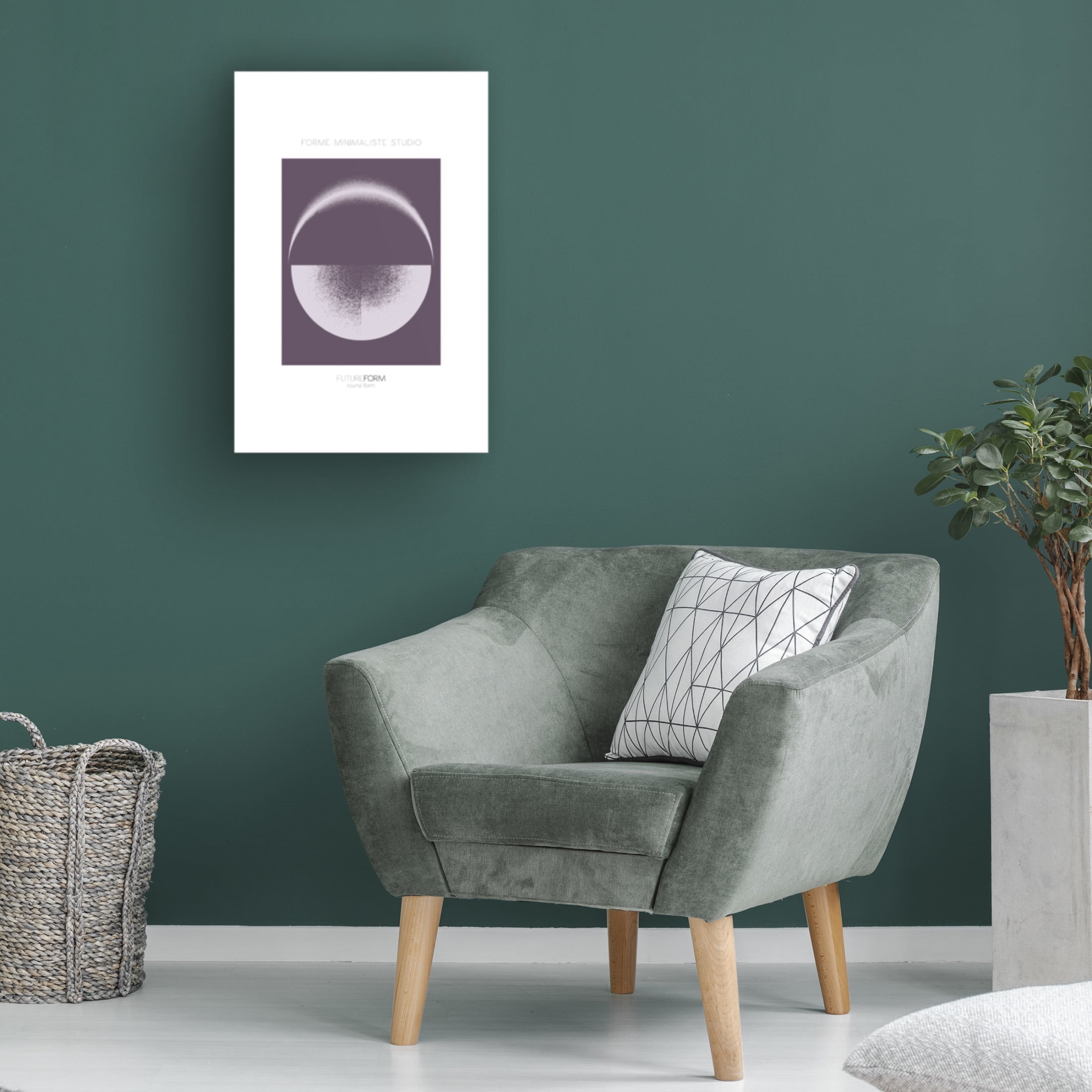 Canvas Wall Art - Incado 'Future Form III' Wall Art for Living Room, Bedroom, or Office Décor by Trademark Fine Art - 16 x 24 Inches