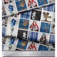 thumbnail image 2 of Soimoi Viscose Chiffon Fabric Check,Women & Camera Patchwork Print Fabric by The Yard 42 Inch Wide, 2 of 3