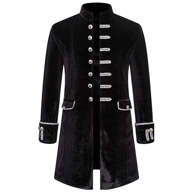 VEKDONE 2023 Clearance Mens Steampunk Jacket Vintage Gothic Victorian