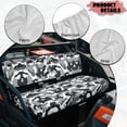 thumbnail image 6 of HUIACONG Gray Camo UTV Seat Covers Waterproof Easy Installation 4 Wheeler Seat Cover Non-Slip Soft for Kawasaki Mule 3000 3010 3020, 6 of 7