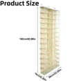 thumbnail image 4 of Hoodie Sweatshirt Storage Hack, Door Hanging Shoe Rack Organizer, Hoodie Sweatshirt Organizer over the Door, 26 Pockets Folding Hanging Door Closet, 63" X 22" Foldable Behind the Door Organizer, 4 of 9