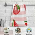 thumbnail image 6 of Dreamtimes Strawberry Soft Hand Towels 2-Piece Absorbent Bath Towel Decorative Fingertip Towels for Bathroom Gym Spa Hotel Beach Swimming Pool,14.4" x 28.3", 6 of 7