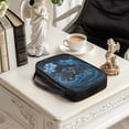 thumbnail image 2 of FKELYI Blue Floral Sea Turtle Print Bible Cover with Handle Faux Leather Bible Case Book Cover with Zipper Pocket for Prayer Study Christian Bag Book Organzoer Holder, 2 of 6