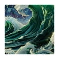 thumbnail image 4 of WYYP Stars Wave Ocean Square Tablecloth for Outdoor Picnic Camping and Indoor Kitchen Dining Party 100% Polyester Fiber 52*52, 4 of 8