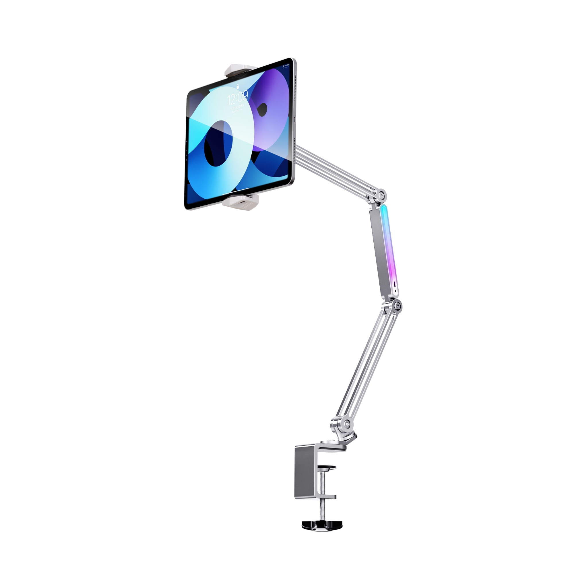 InnotechSC Tablet /Phone Mount for Desk Aluminum Alloy Tablet Stand Foldable Overhead Arm Holder Mount Fits for 4.7-15.6" Screen Galaxy Tab Series