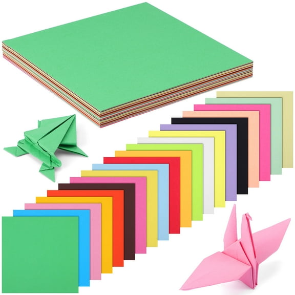 HOMOBABE Origami Paper 7.78x7.78 Inches 200 Sheets Colorful Craft Paper for Kids and Art Projects