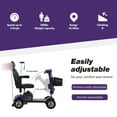thumbnail image 5 of Electric Mobility Scooter, 4 Wheel Mobility Scooter w/Led Lights, 20AH Battery, USB Charging Port & 2 Cup Holders, Long Range Travel Scooter with Swivel Seat and Flip-up Armrests for Seniors, Travel, 5 of 5