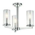thumbnail image 5 of 43997CH Kichler Lighting Crosby - 3 light Convertible Chandelier - with Contemporary inspirations - 13.75 inches tall by 18 inches wide-Chrome Finish, 5 of 5