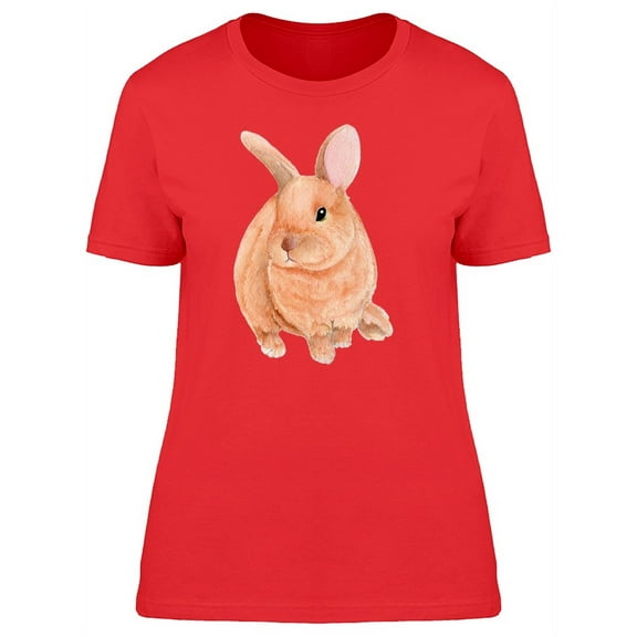 Brown Cute Bunny T-Shirt Women -Image by Shutterstock, Female Large
