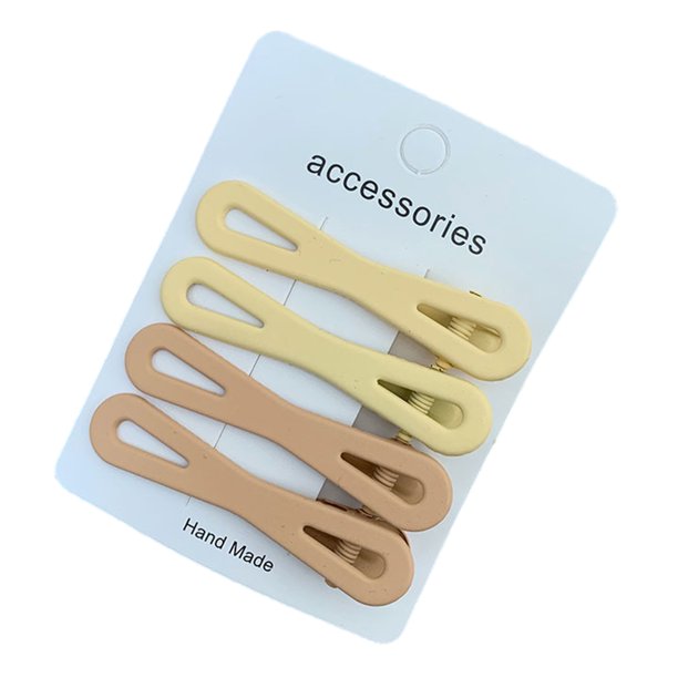 horquillas para el cabello con textura mate, diseño rectangular ondulado, pinzas para el cabello con dientes ajustados para una sujeción fuerte. Accesorios para el cabello de uso diario.