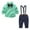 Z02-Green, variant on Baby Tuxedo Kids Toddler Boy Gentleman Outfits Button Down Shirt Suspender Pant Wedding Formal Church Suit Dress Birthday Clothes Size 4T 5T,(Green 4-5 Years)