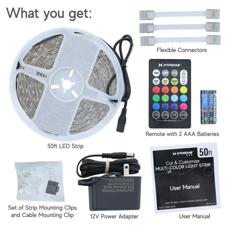 50 ft. Soft White Integrated LED Flex Strip Light 50 ft. Soft White Integrated LED Flex Strip Light