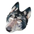 thumbnail image 2 of ColoMX Máscaras realistas de hombre lobo Máscaras de lobo aterradoras de Halloween Máscara de cosplay de animales Máscara de disfraz de lobo Máscara de disfraz de Halloween para fiestas de Halloween, 2 of 7