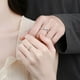 thumbnail image 4 of Anillo de pareja de plata de ley 925 Anillo de moissanita para mujer Regalo de San Valentín Chapado en oro pt950 Meson, 4 of 5