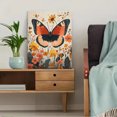 thumbnail image 5 of Qisvanset Framed Canvas Wall Art 12x16 Inch Pink Butterfly Floral Cottage Core Nursery Wall Decor, 5 of 5