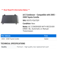 thumbnail image 2 of A/C Condenser - Compatible with 2005 - 2008 Toyota Corolla 2006 2007, 2 of 2
