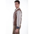 thumbnail image 3 of Scully Men's Leather Vest, Tan, X-Large, 3 of 4