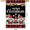 thumbnail image 5 of Merry Christmas Flags for Outdoors 28x40 Double Sided Large Gnome House Flags Buffalo Plaid Rustic Burlap Farmhouse Welcome Decorative Flags for Outside Outdoor Xmas Decor Holiday Decoration, 5 of 6