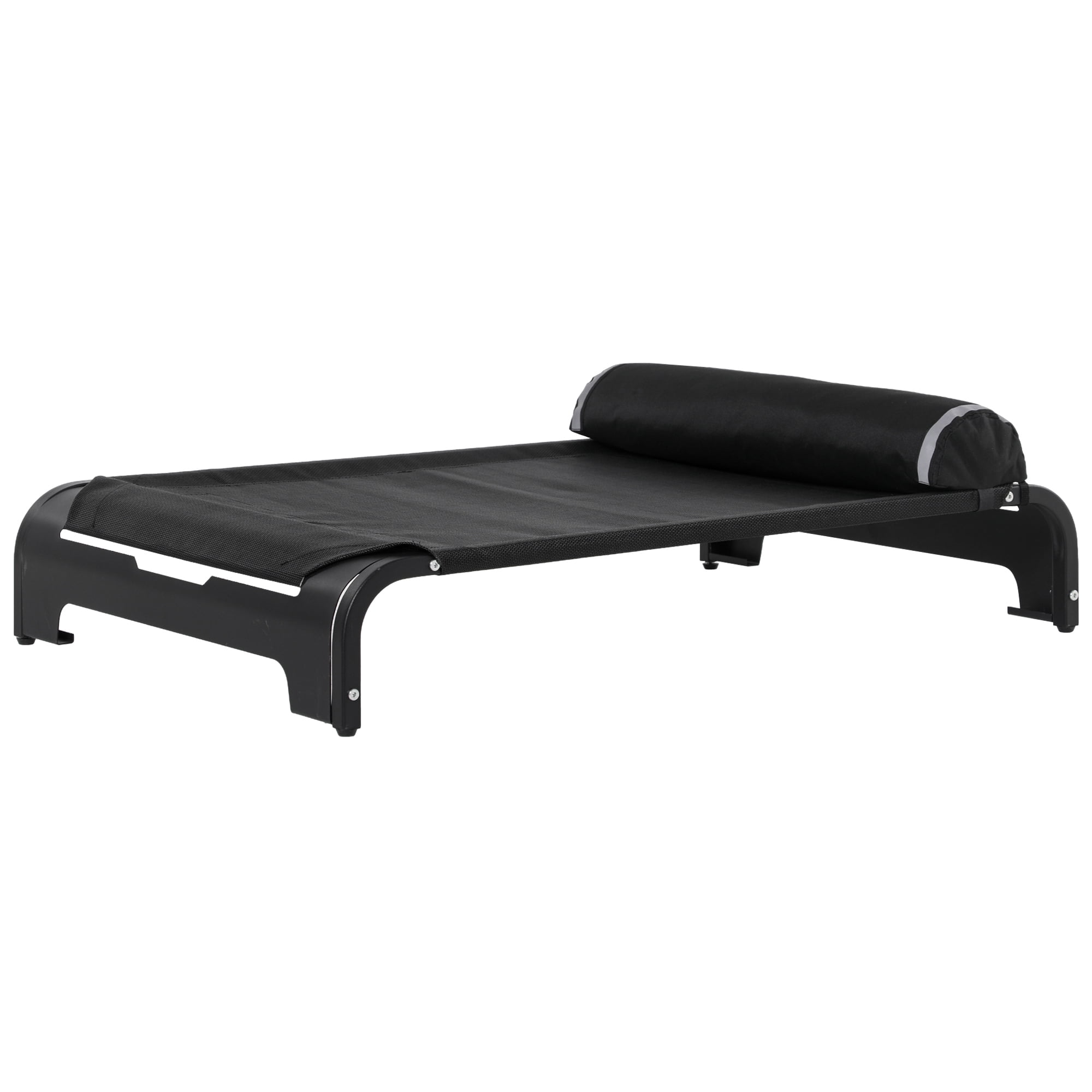 Pawhut Elevated Dog Bed with Removable Pillow, Raised Pet Bed with