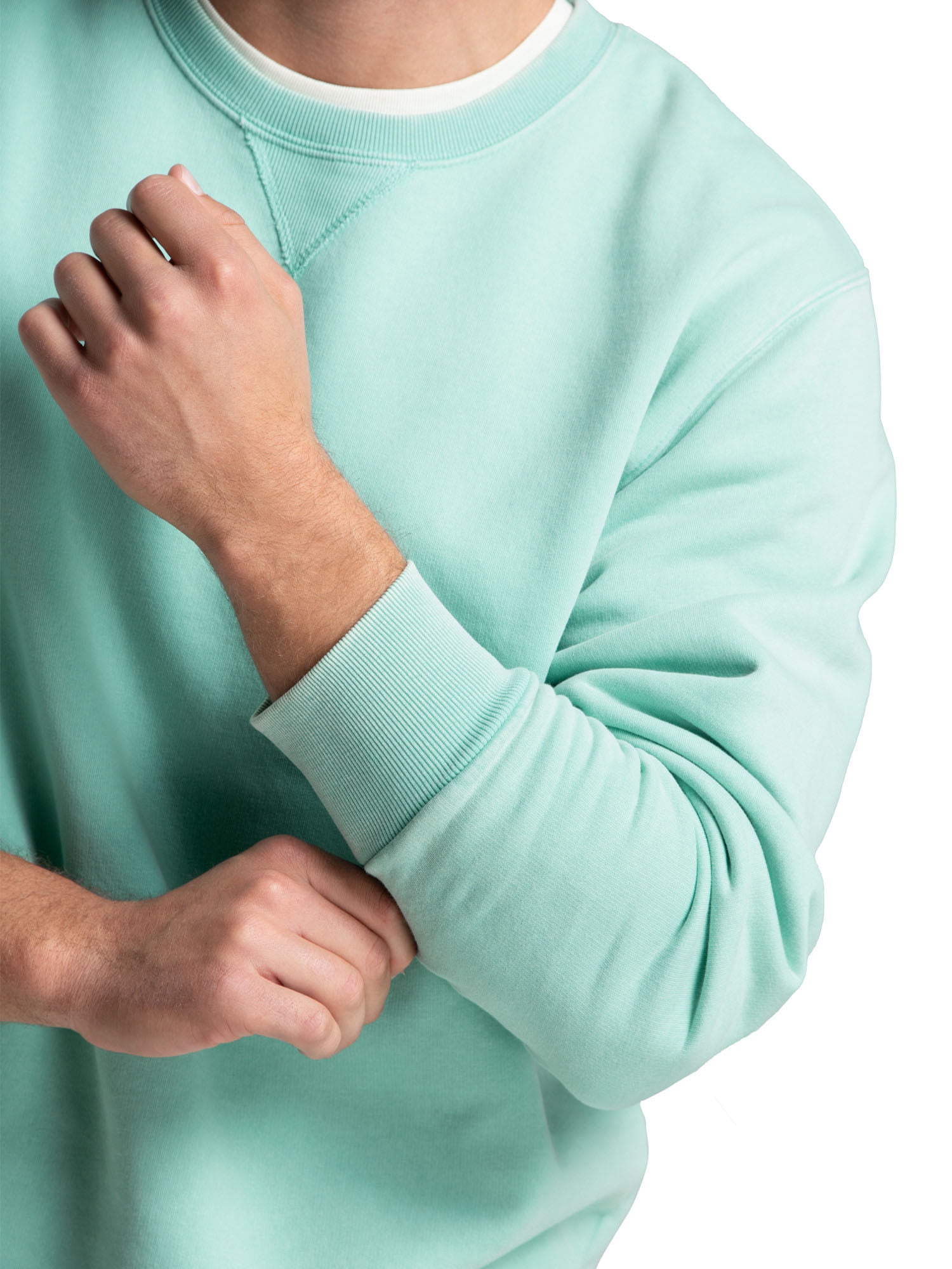 Fruit of the Loom Men's Ultra-Soft Garment Dyed Crew Sweatshirt, Sizes S - 2XL