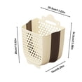 thumbnail image 4 of Ganfancp Cesto para Ropa Sucia de Pared Cesto para Ropa Sucia de Baño Cesto para Ropa Sucia de Baño Artefacto Cesto Plegable para Ropa Sucia de Casa Ofertas Del Día 1X Cesta 1X Gancho, 4 of 7