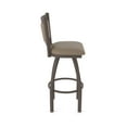 thumbnail image 4 of 870 Hadleigh 36" Swivel Bar Stool with Bronze Finish and Canter Earth Seat and Back, 4 of 5
