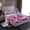Pink Purple Blue, variant on Castle Fairy Girls Romantic Eiffel Tower Twin Sheet Sets,Black Pink Dress Bedding