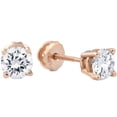 thumbnail image 2 of Pompeii 1 1/2CT Diamond Screw Back Studs  14k Rose Gold ((G-H),SI(1)-SI(2)), 2 of 4
