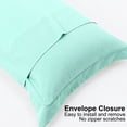 thumbnail image 5 of PiccoCasa Soft 1800 Microfiber Oxford Pillowcases 2Pcs, Standard Mint Green, 5 of 8