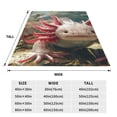 thumbnail image 3 of Fuzoiu Colorful Axolotl Underwater Print Ultra-Soft Micro Fleece Blanket,All Seasons Flannel Throw, Lightweight Blanket for Bed, Sofa, Couch, Movie Night, Camping, and Travel-60"x50", 3 of 7