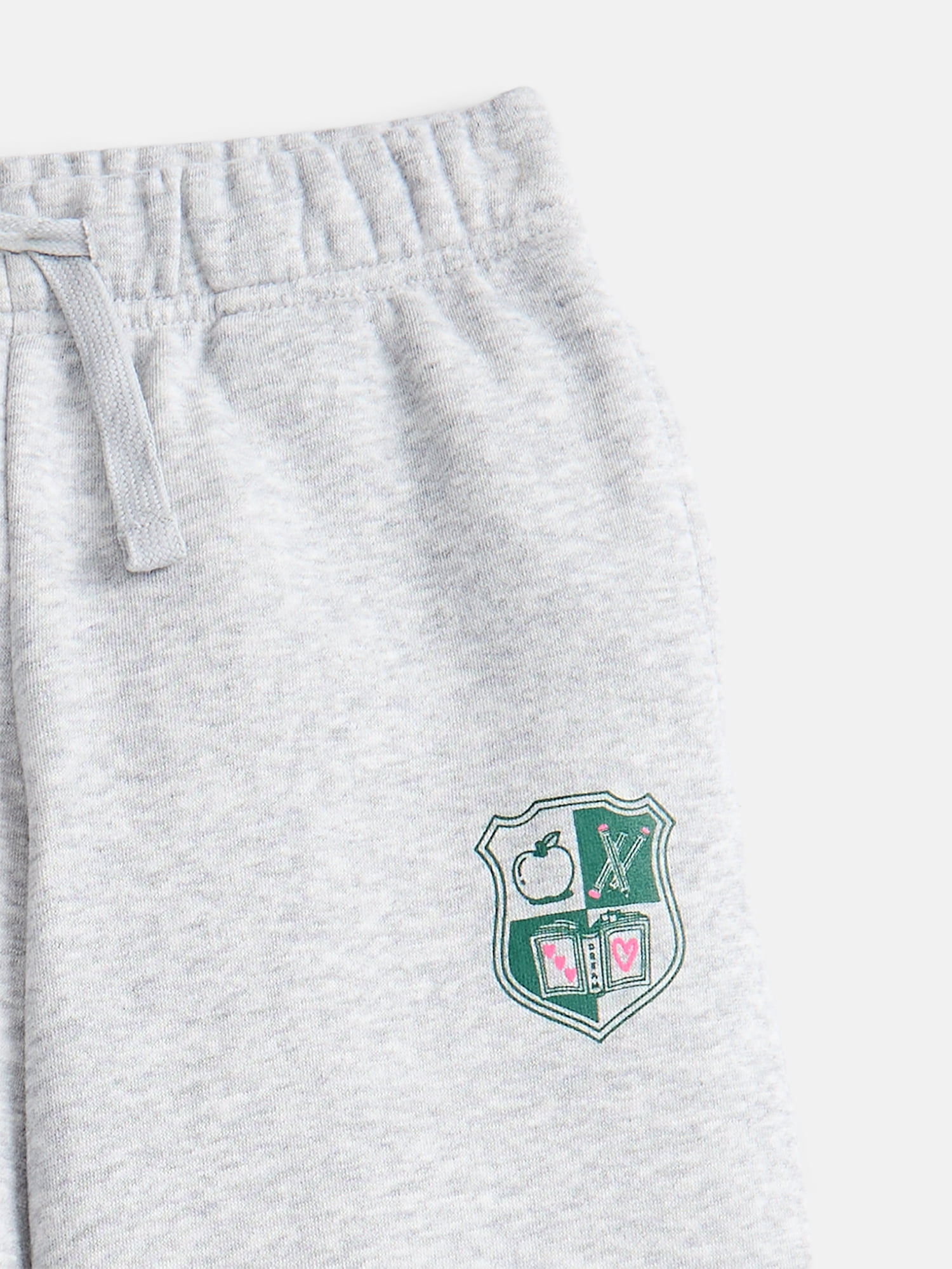 Wonder Nation Girls Fleece Hoodie and Wide Leg Sweatpant, 2-Piece Set, Sizes 4-18