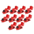 thumbnail image 2 of 10 Pieces Circuit Breaker Lockout, Clamp On Power Switch Lock Engineering Plastic For Less 16.5mm Handle, 2 of 8