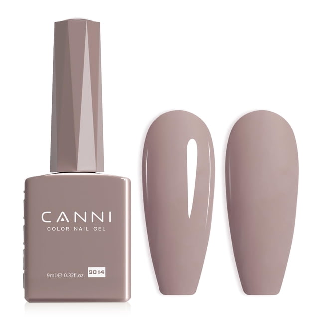 Esmalte de uñas en gel CANNI, marrón claro, color gris nude, 10 ml