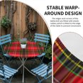 thumbnail image 2 of Red Green Pladi Round Tablecloth for 36-44 Inch Tables, Fitted Table Cover with Elastic Edge, Winter Christmas Striped Plaid Waterproof Outdoor Table Cloth Protector for Patio Garden Dinner Picnic, 2 of 9