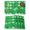 Green, variant on Grey Fish Scale Placemats Set of 4, Modern Geometric Gold Abstract Moroccan Placemats for Dining Table, Place Mats for Kitchen Tabletop, Waterproof Wipeable Dining Table Mats Set
