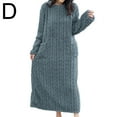 thumbnail image 6 of Warm Home Wear Nightgowns Womens Coral Velvet Jacquard Winter NEW Robe, 6 of 9