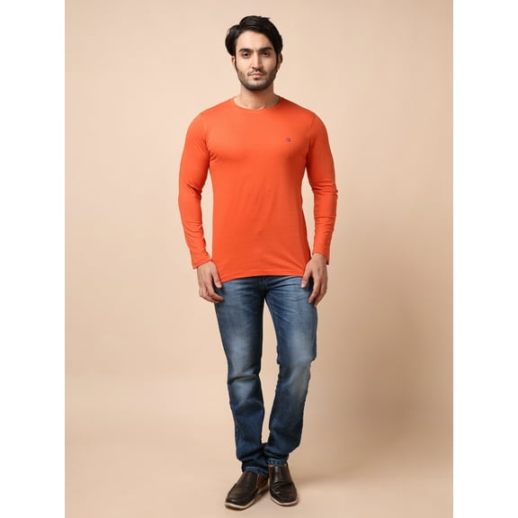 BERRYBLUES Solid Men Round Neck Red T-Shirt ()