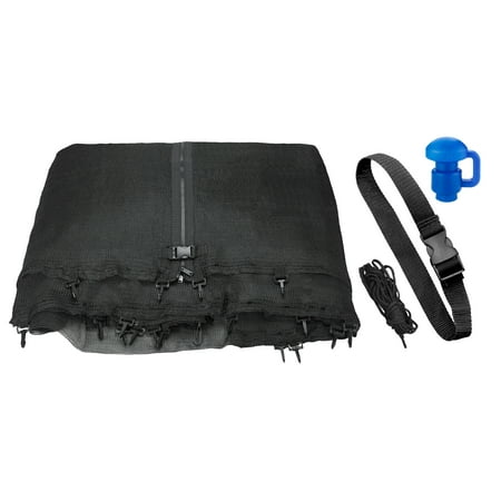 Trampoline Replacement Enclosure Net, Fits For 16 FT. Round Frames (All brands), Works with multiple amount of poles - Pole Caps Included