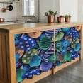 thumbnail image 6 of Easter Blue Eggs Tier Curtains 36 Inch Length, Spring Floral Polka Dot Black Cafe Short Curtains for Bathroom Over Sink, Small Kitchen Curtain Light Filtering Tiered Drapes 2 Panels 27.5"Wx36"L, 6 of 8