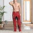 thumbnail image 6 of Lsque Spider Print Men's Pajama Pants, Lounge Pant - Comfortable Home Wear,Elastic Waistband, Stylish Design-XX-Large, 6 of 9