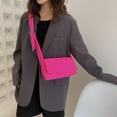 thumbnail image 3 of AMERTEER Designer Female Handbag Solid Color Padded Quilted Crossbody Bag Portable Travel, 3 of 8