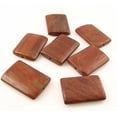 thumbnail image 3 of Smooth Devil Jasper Rectangle Pendant Bead | 35x25x5mm | 1 Bead |, 3 of 3