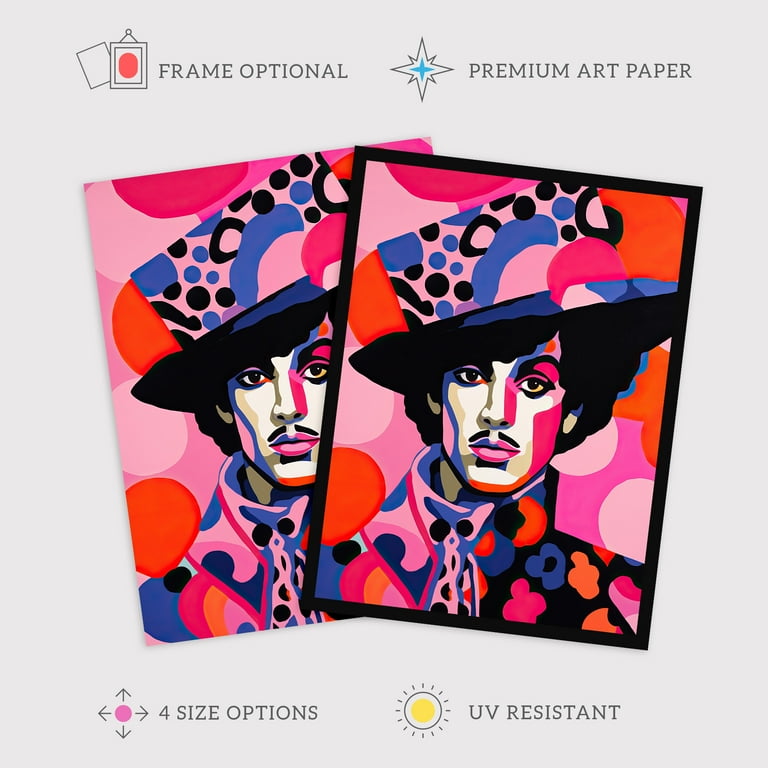 The Artist Bright Portrait Pop Music Icon Extra Large XL Wall Art