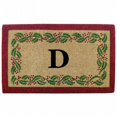 thumbnail image 1 of Nedia Home O2252D Tapis de Coco Robuste 22 x 36 Po - Bordure Ivoire Houx Monogrammée D, 1 of 1