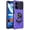 Purple, variant on For Cricket Icon 2026 (Regular Version) Robotic Ring Kickstand Hybrid Cell Phone Cover Case - Blue